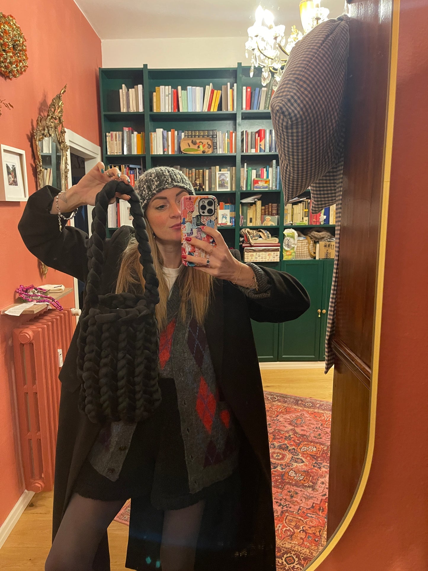 Nuvola bag nera velluto